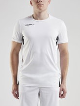 Craft Sport-Tshirt Pro Control Impact (leicht, atmungsaktiv) weiss Herren